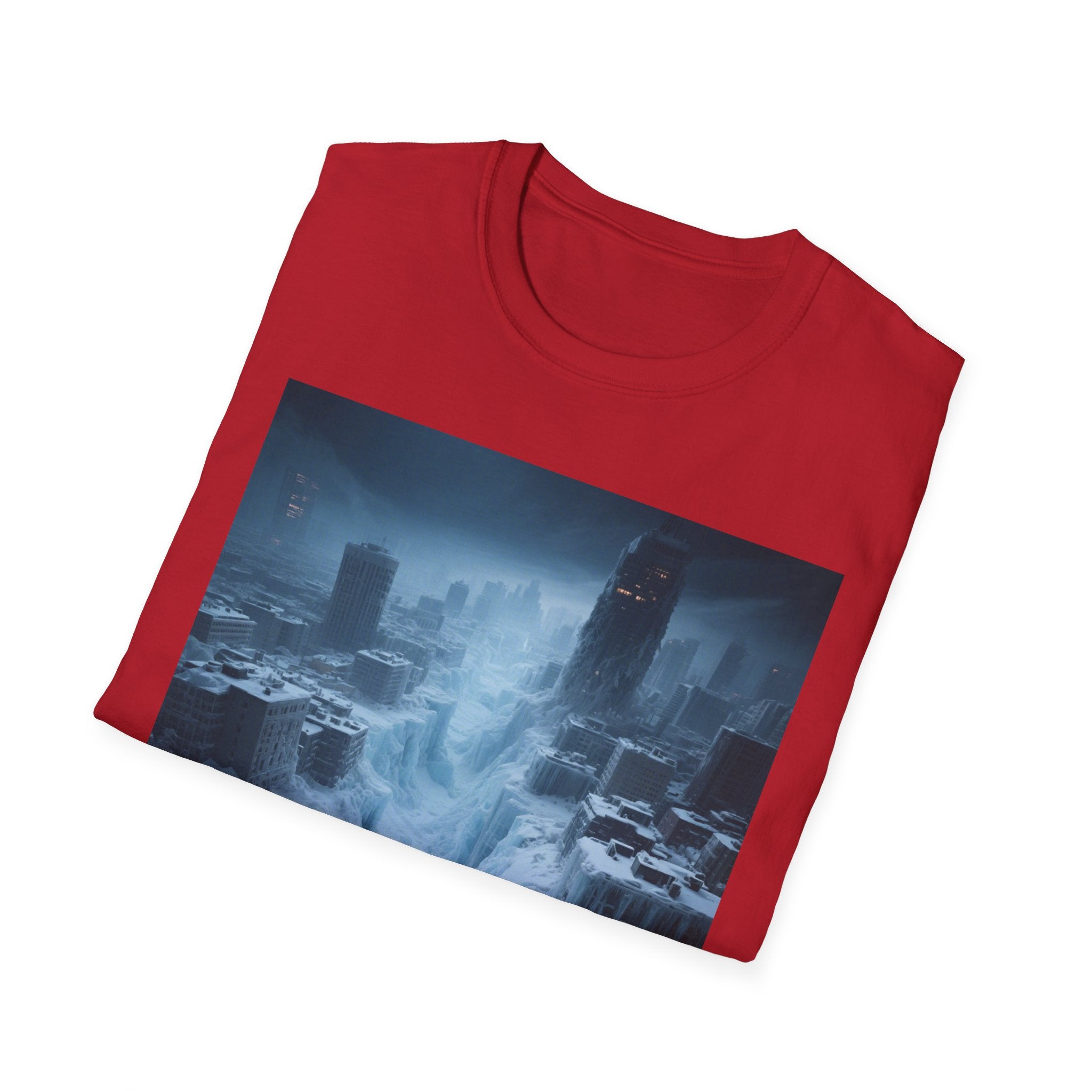 Frozen Landscape T-Shirt, Cozy Graphic Tee, Winter Adventure Apparel, Perfect Gift for Nature Lovers, Unisex Winter Wear