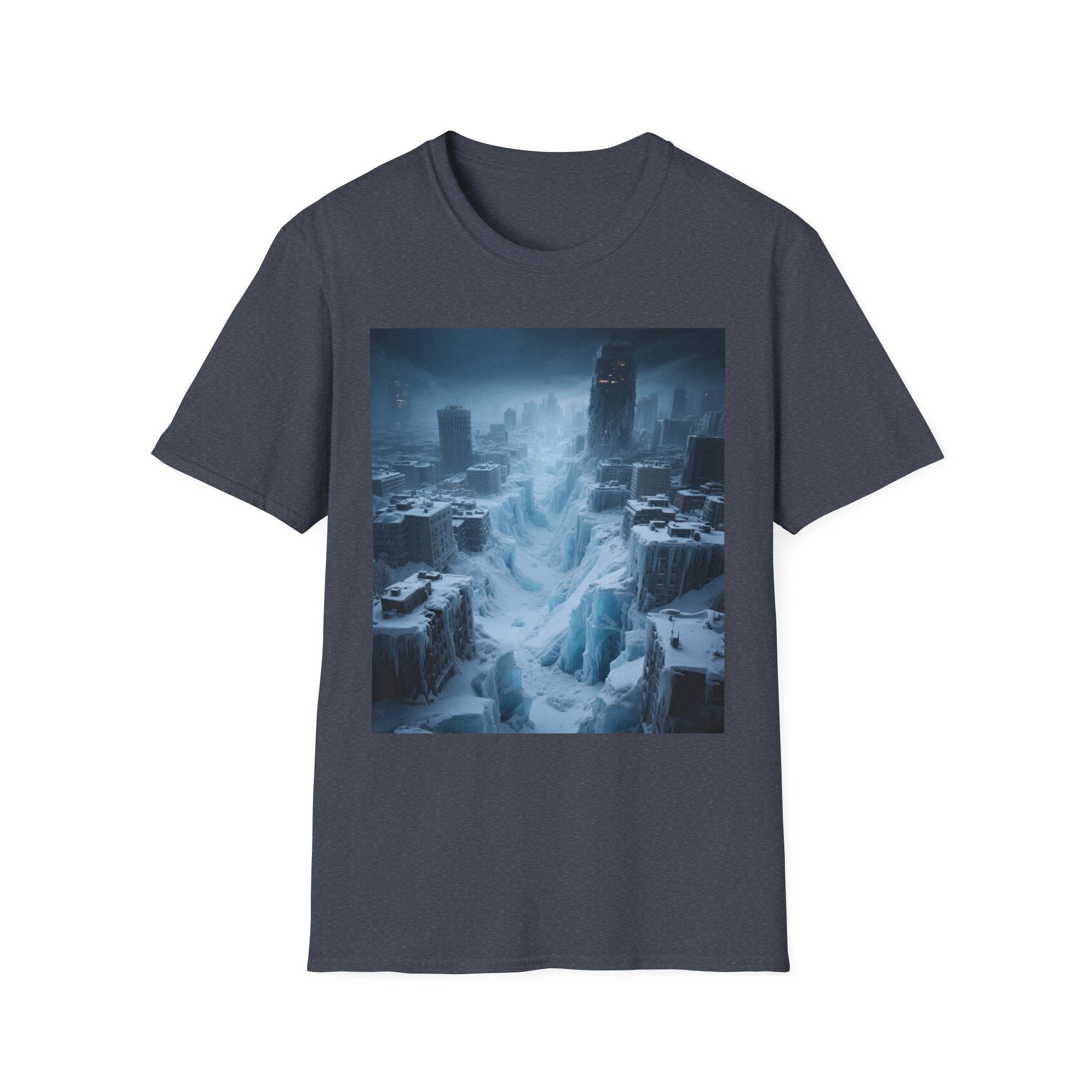 Frozen Landscape T-Shirt, Cozy Graphic Tee, Winter Adventure Apparel, Perfect Gift for Nature Lovers, Unisex Winter Wear