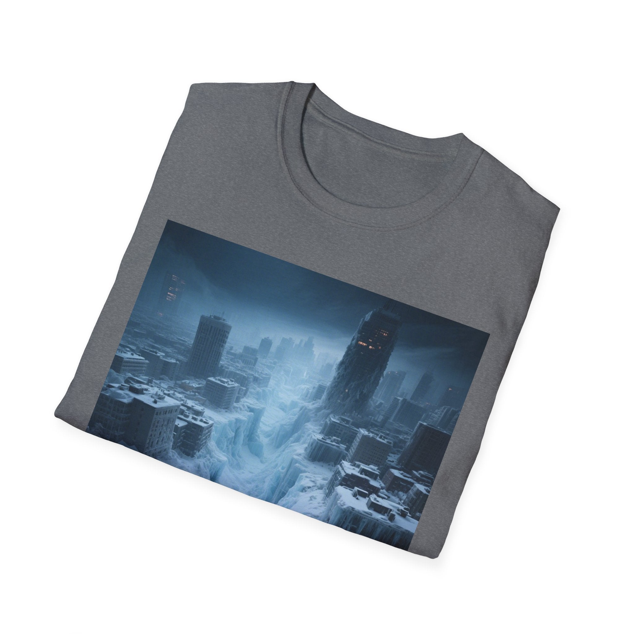 Frozen Landscape T-Shirt, Cozy Graphic Tee, Winter Adventure Apparel, Perfect Gift for Nature Lovers, Unisex Winter Wear