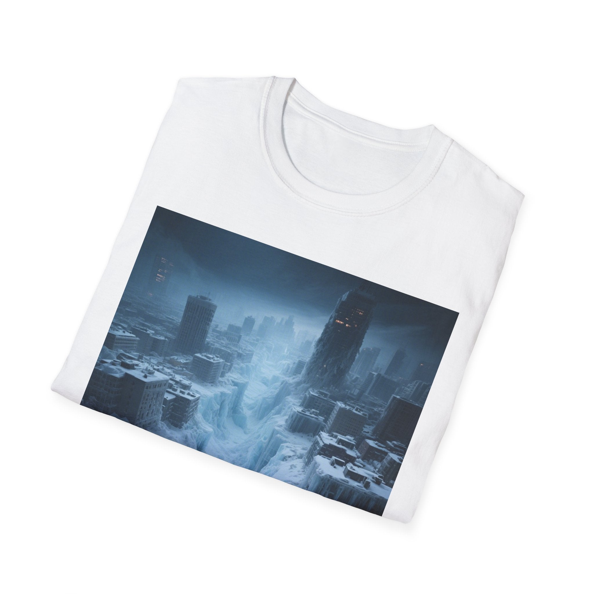 Frozen Landscape T-Shirt, Cozy Graphic Tee, Winter Adventure Apparel, Perfect Gift for Nature Lovers, Unisex Winter Wear