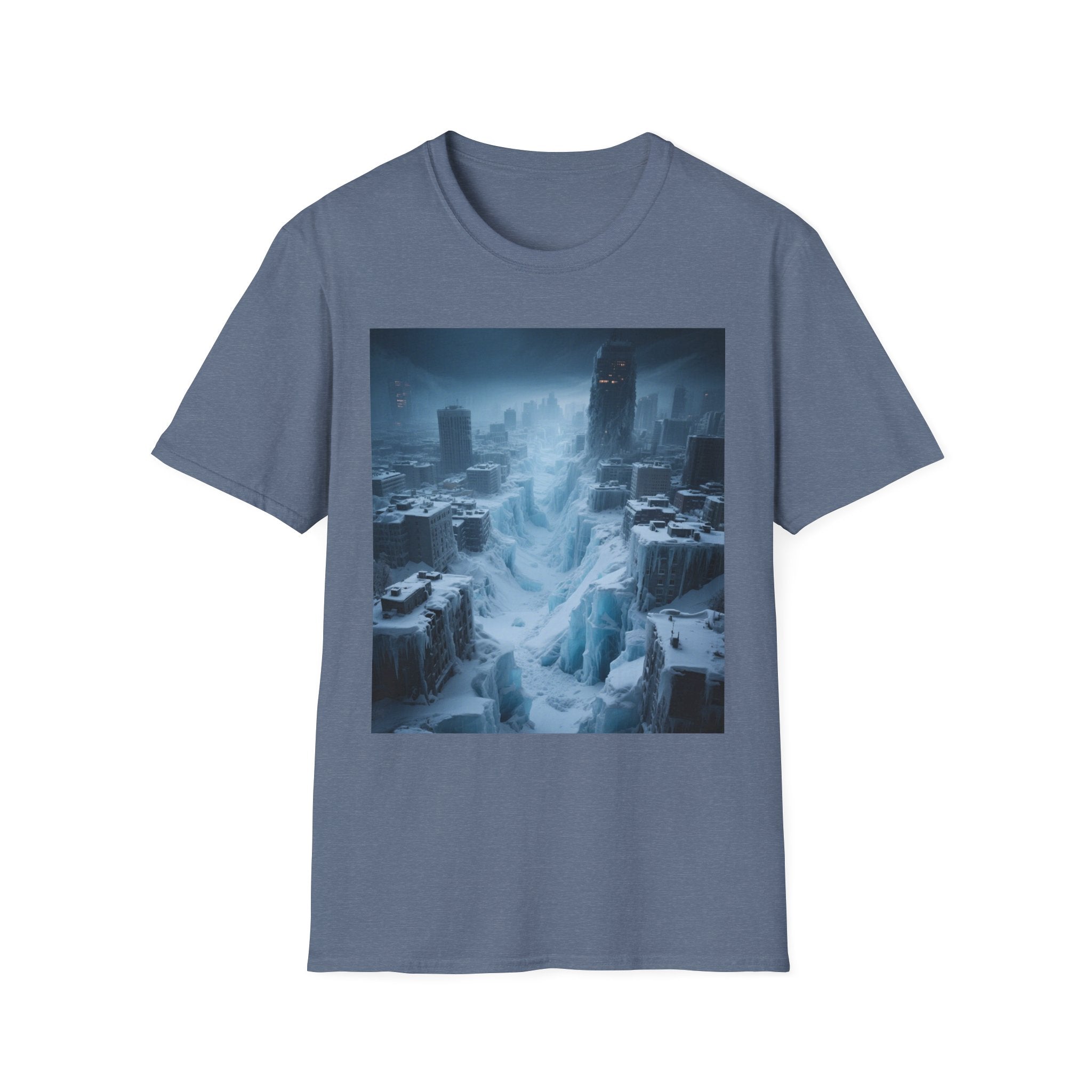Frozen Landscape T-Shirt, Cozy Graphic Tee, Winter Adventure Apparel, Perfect Gift for Nature Lovers, Unisex Winter Wear