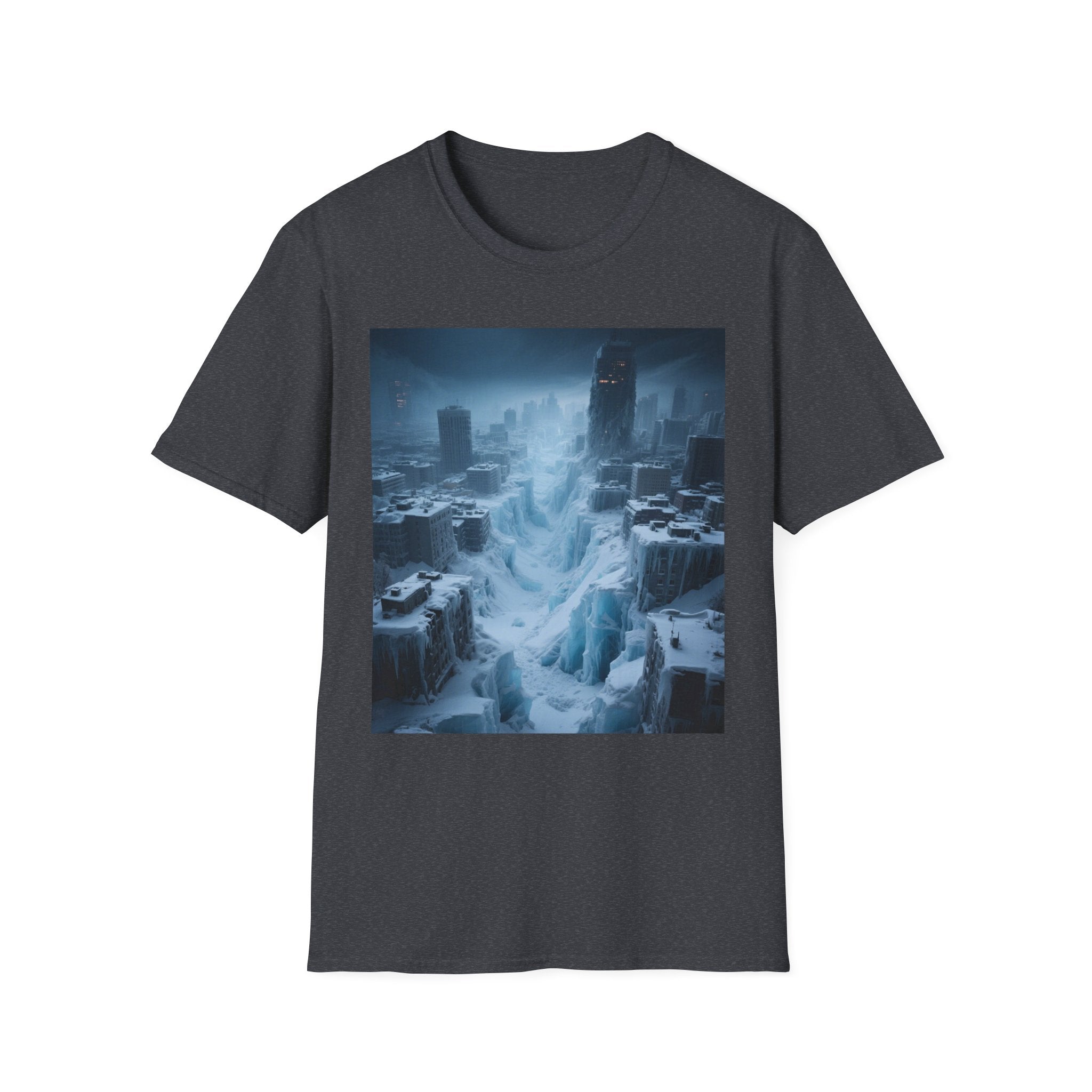 Frozen Landscape T-Shirt, Cozy Graphic Tee, Winter Adventure Apparel, Perfect Gift for Nature Lovers, Unisex Winter Wear