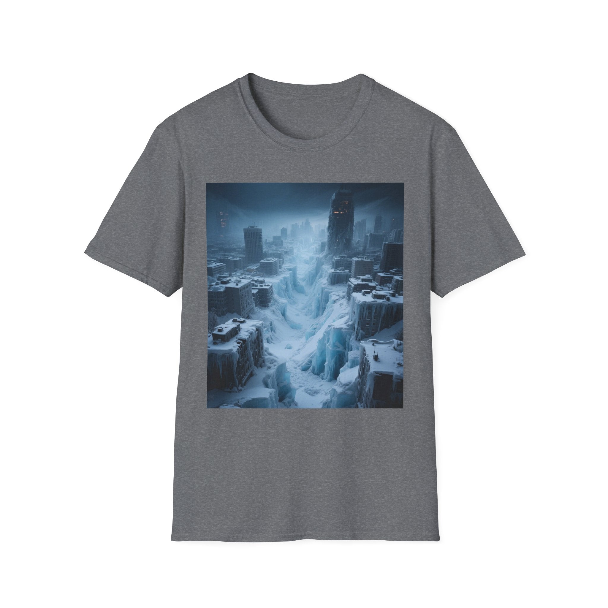 Frozen Landscape T-Shirt, Cozy Graphic Tee, Winter Adventure Apparel, Perfect Gift for Nature Lovers, Unisex Winter Wear