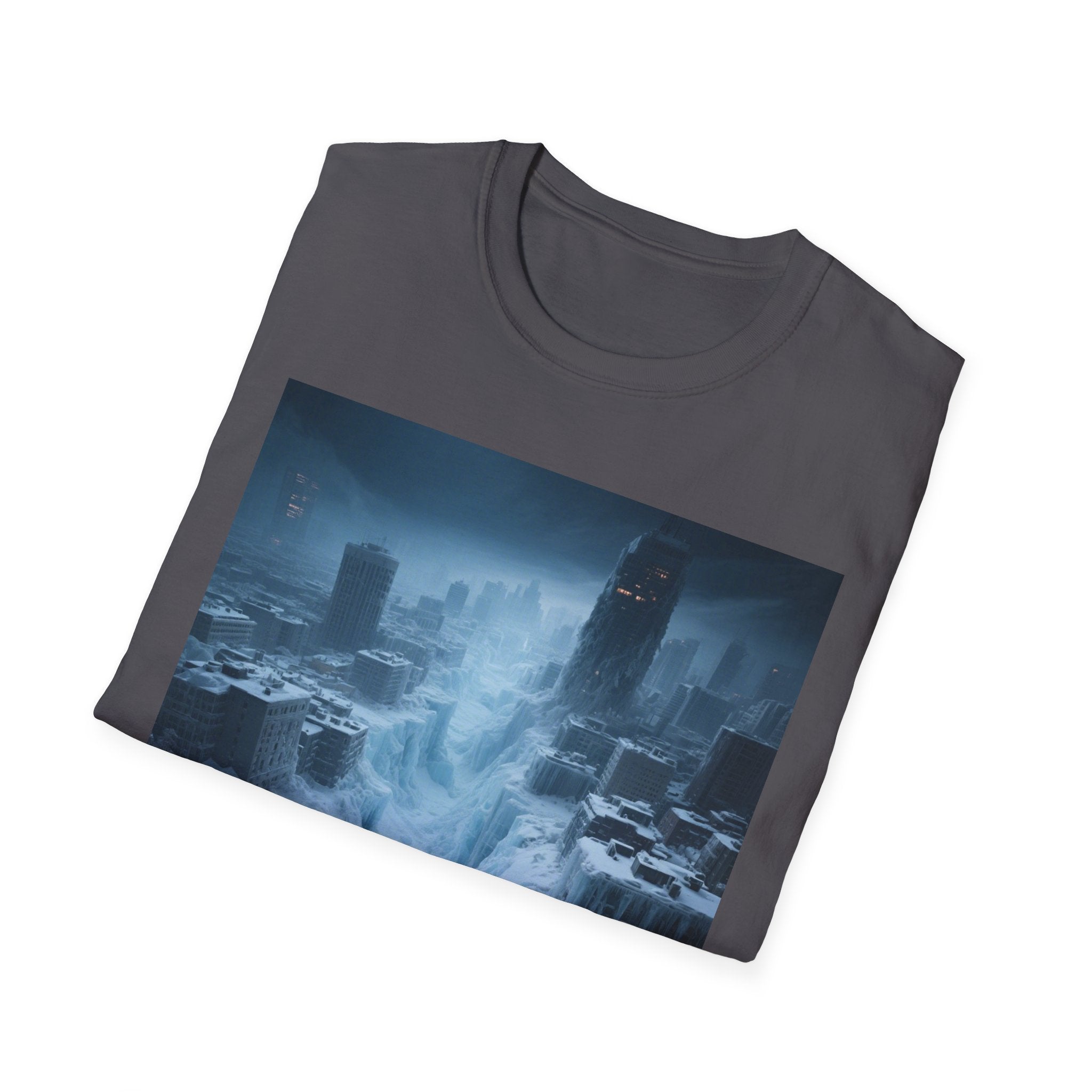Frozen Landscape T-Shirt, Cozy Graphic Tee, Winter Adventure Apparel, Perfect Gift for Nature Lovers, Unisex Winter Wear