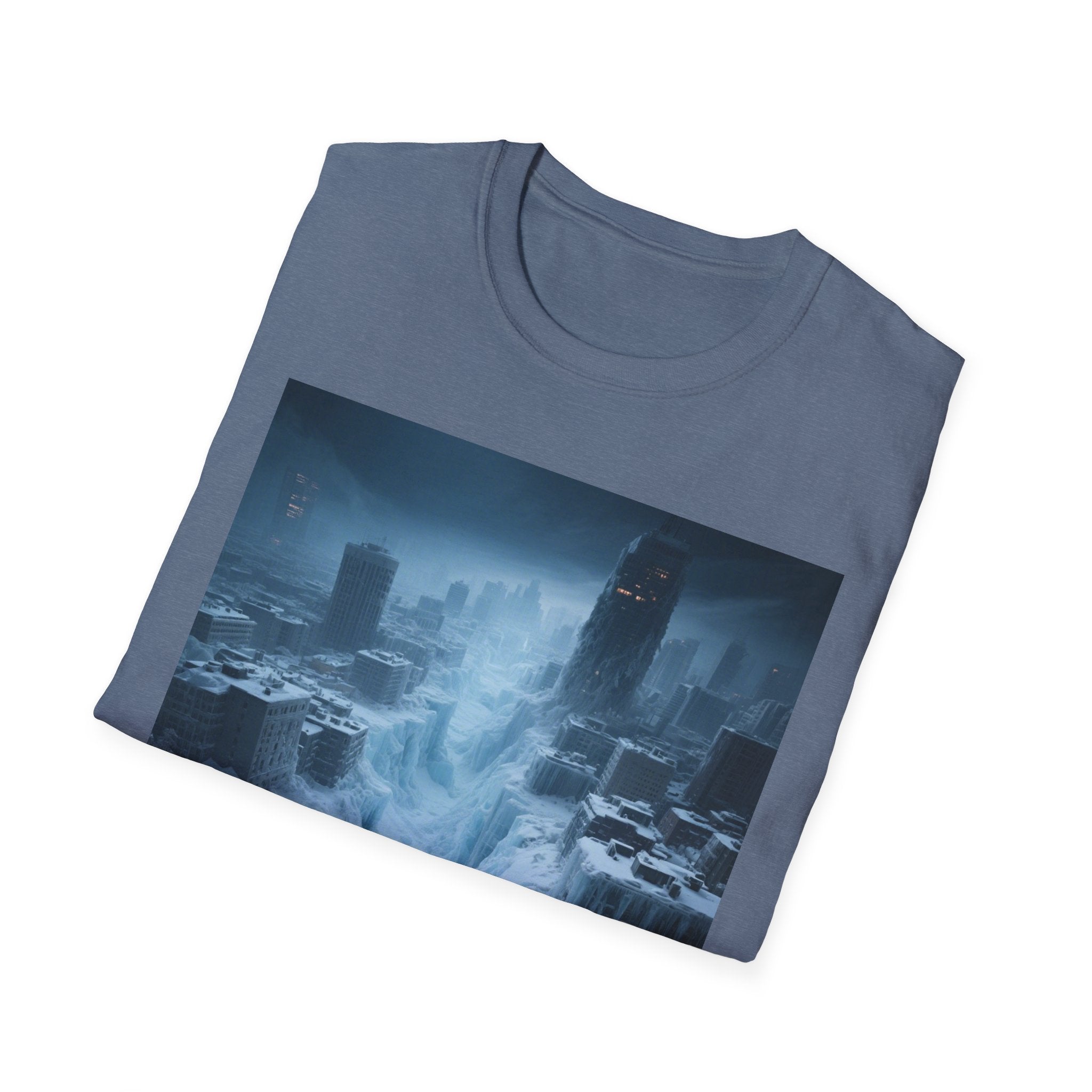 Frozen Landscape T-Shirt, Cozy Graphic Tee, Winter Adventure Apparel, Perfect Gift for Nature Lovers, Unisex Winter Wear
