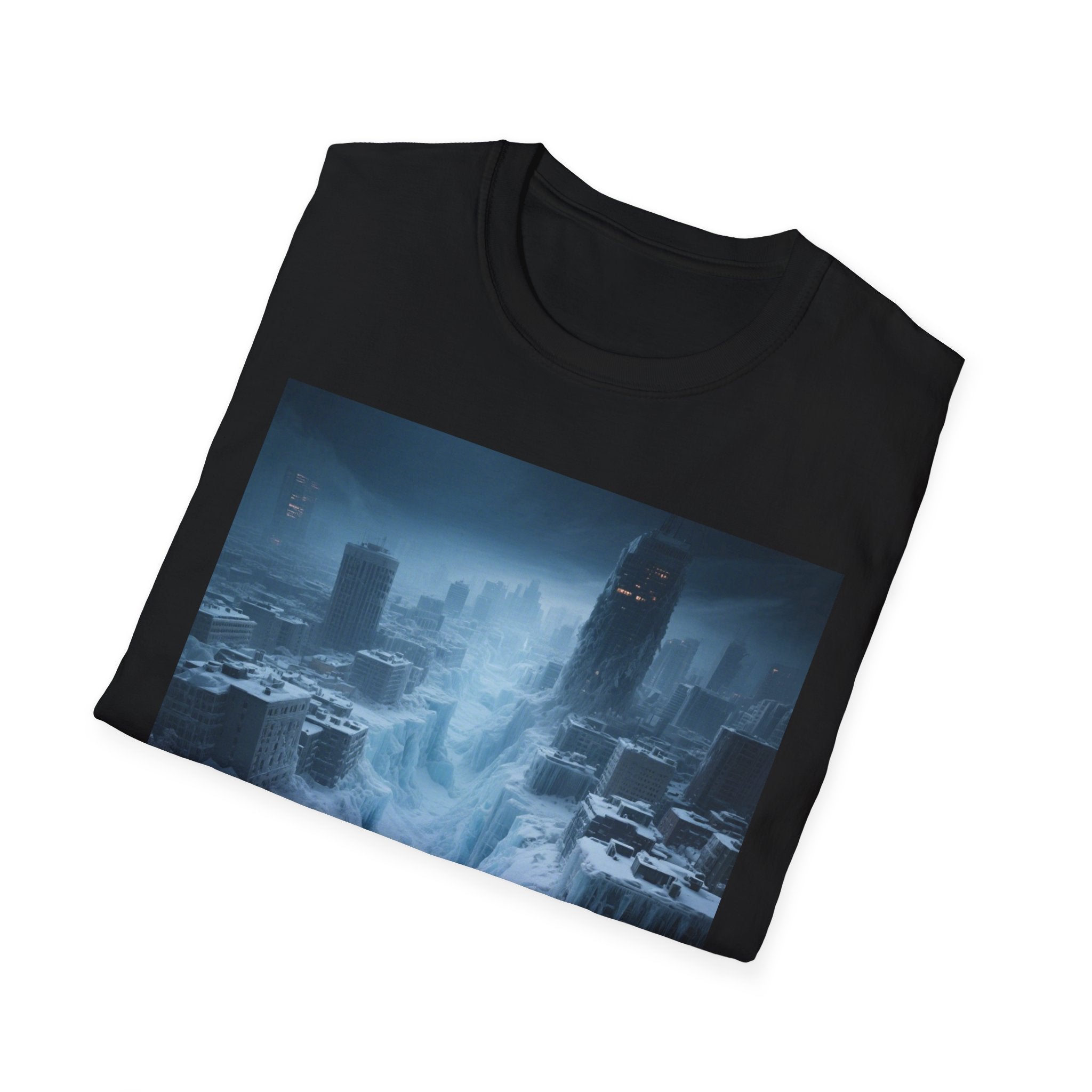 Frozen Landscape T-Shirt, Cozy Graphic Tee, Winter Adventure Apparel, Perfect Gift for Nature Lovers, Unisex Winter Wear