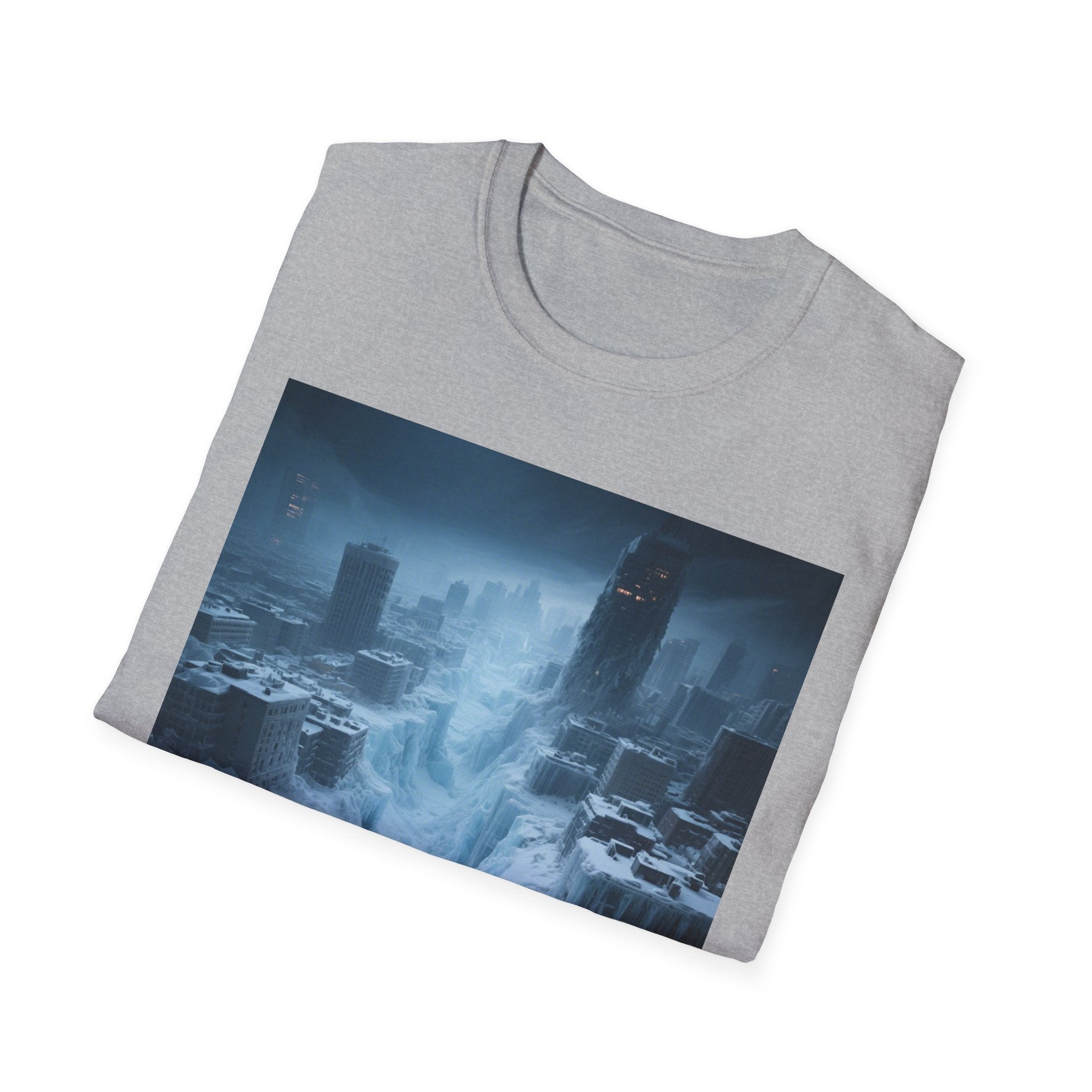 Frozen Landscape T-Shirt, Cozy Graphic Tee, Winter Adventure Apparel, Perfect Gift for Nature Lovers, Unisex Winter Wear