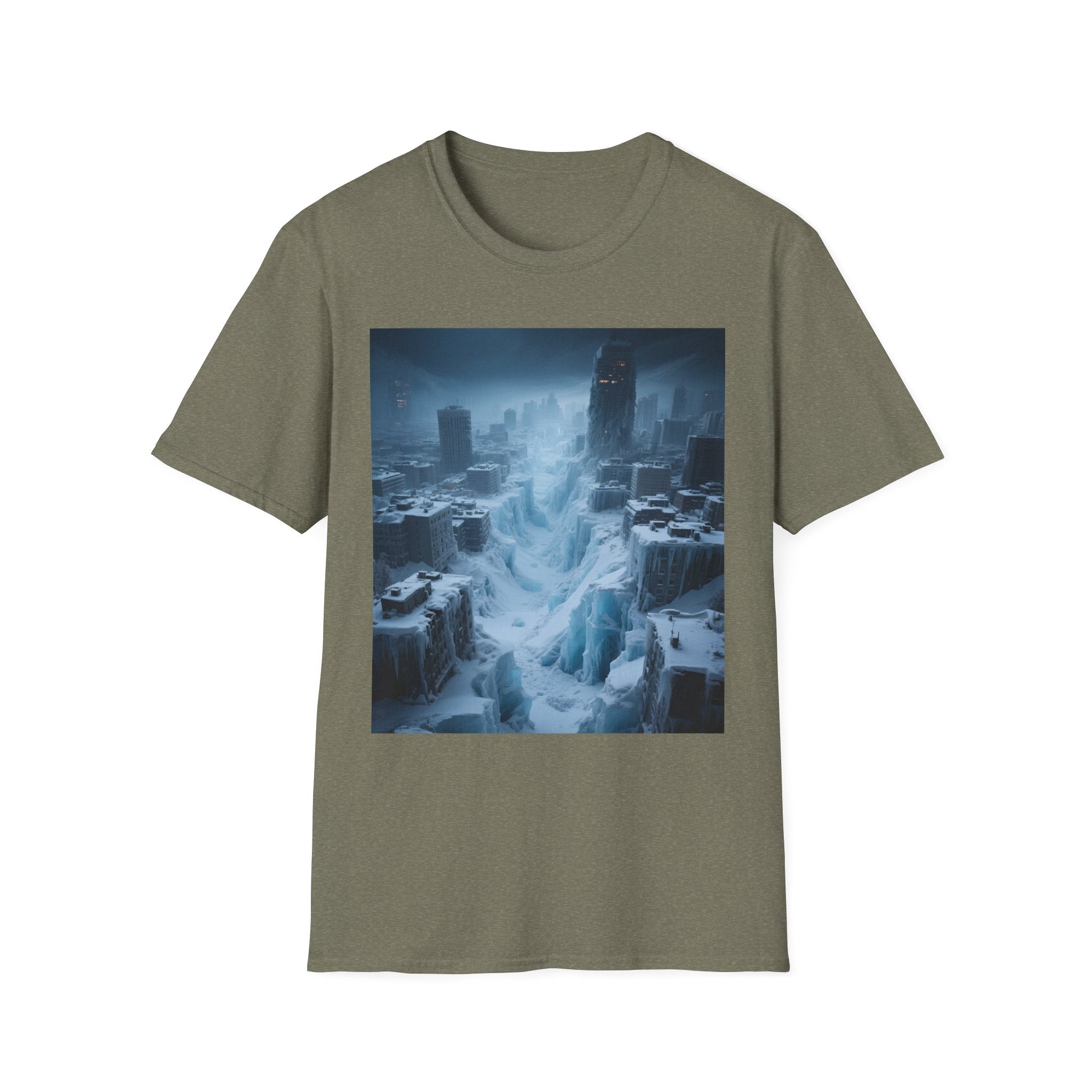 Frozen Landscape T-Shirt, Cozy Graphic Tee, Winter Adventure Apparel, Perfect Gift for Nature Lovers, Unisex Winter Wear