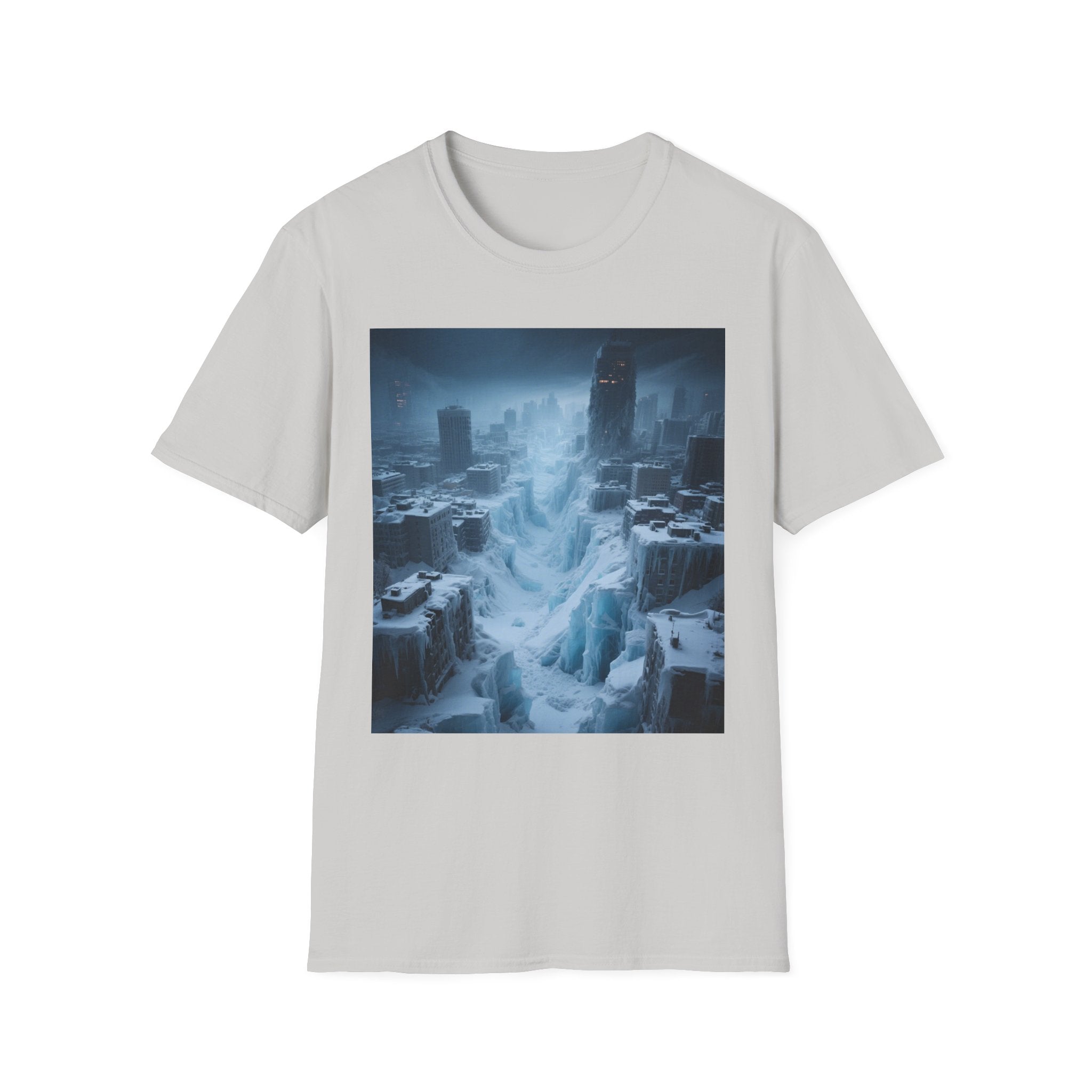 Frozen Landscape T-Shirt, Cozy Graphic Tee, Winter Adventure Apparel, Perfect Gift for Nature Lovers, Unisex Winter Wear