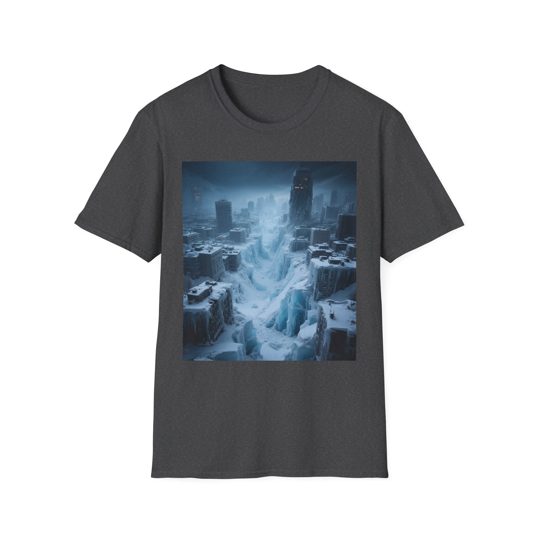 Frozen Landscape T-Shirt, Cozy Graphic Tee, Winter Adventure Apparel, Perfect Gift for Nature Lovers, Unisex Winter Wear