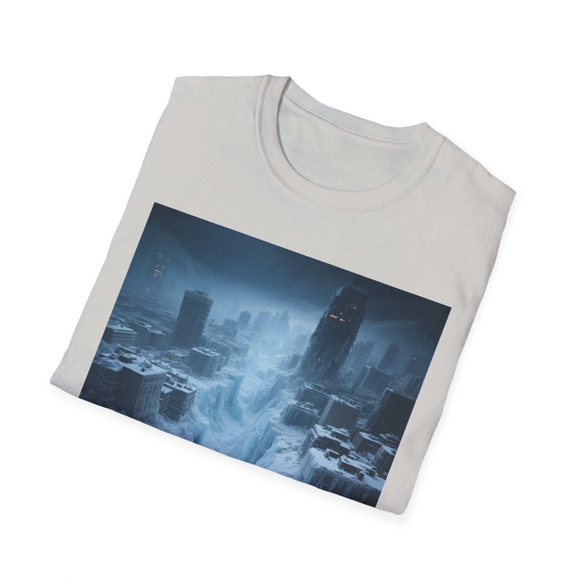 Frozen Landscape T-Shirt, Cozy Graphic Tee, Winter Adventure Apparel, Perfect Gift for Nature Lovers, Unisex Winter Wear